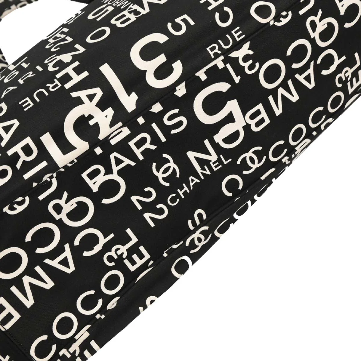 Chanel 2002-2003 Black Canvas By Sea Tote Handbag - Image 5