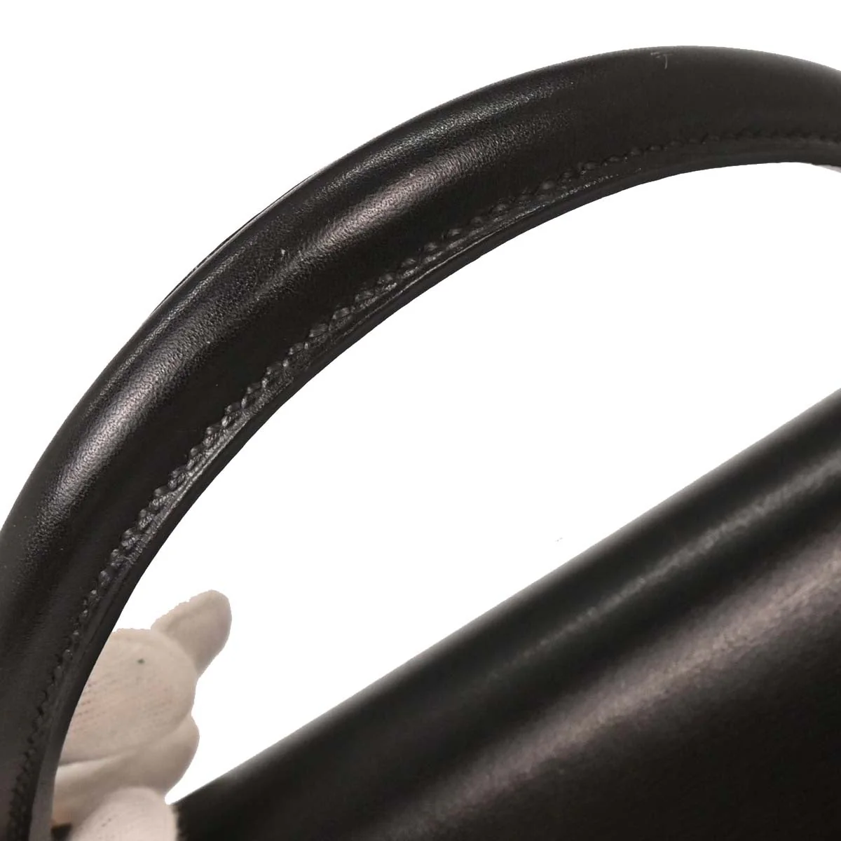 Hermes Black Box Calf Kelly 32 Sellier Handbag - Image 4