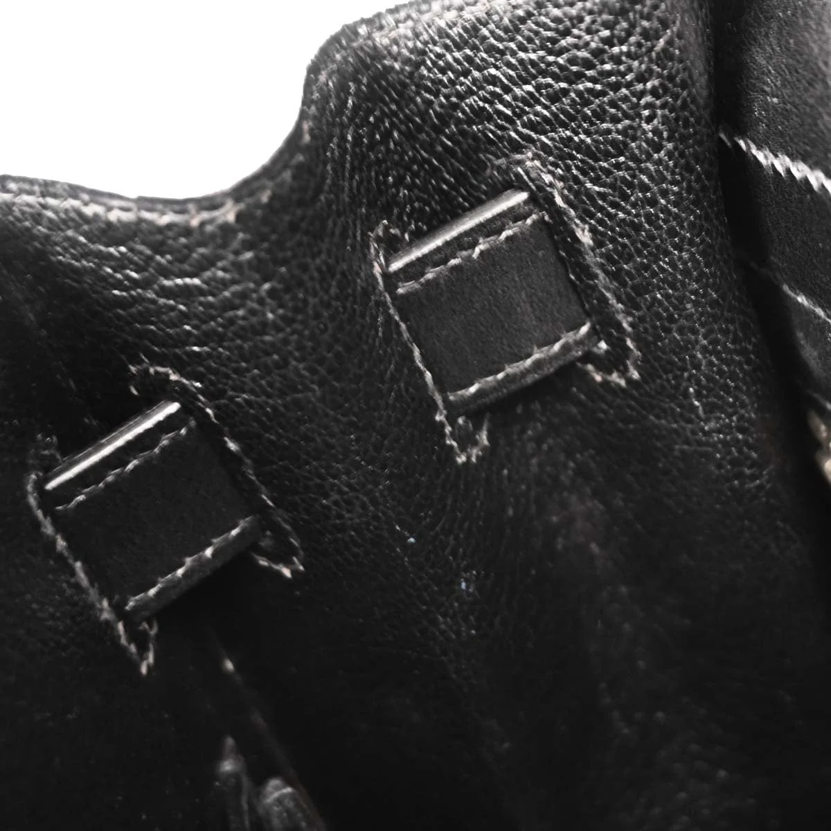 Hermes Black Box Calf Kelly 32 Sellier Handbag - Image 9
