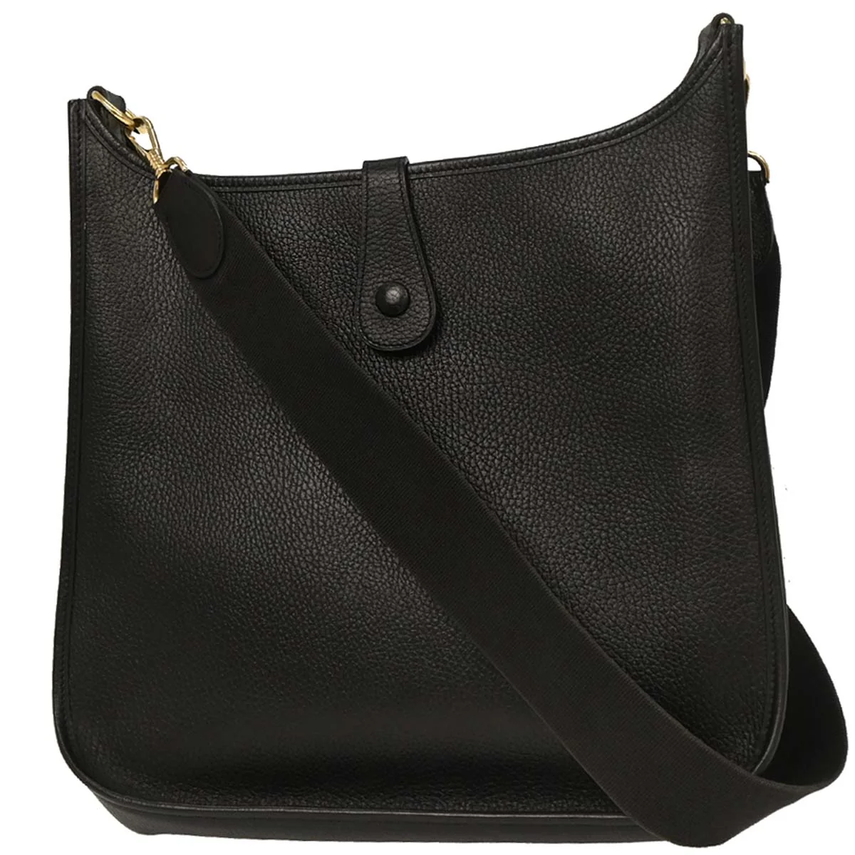 Hermes Black Ardennes Evelyne 1 GM Shoulder Bag - Image 2