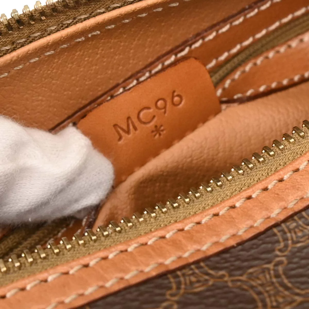 Celine Brown Macadam Handbag - Image 10