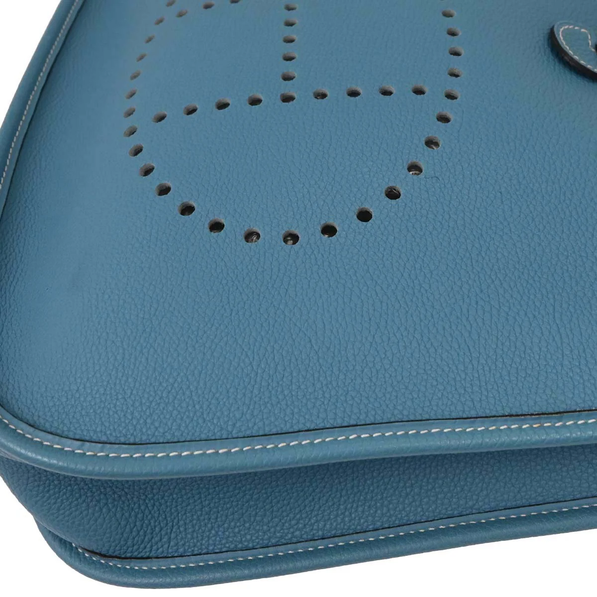 Hermes Blue Jean Togo Evelyne 1 PM Shoulder Bag - Image 4