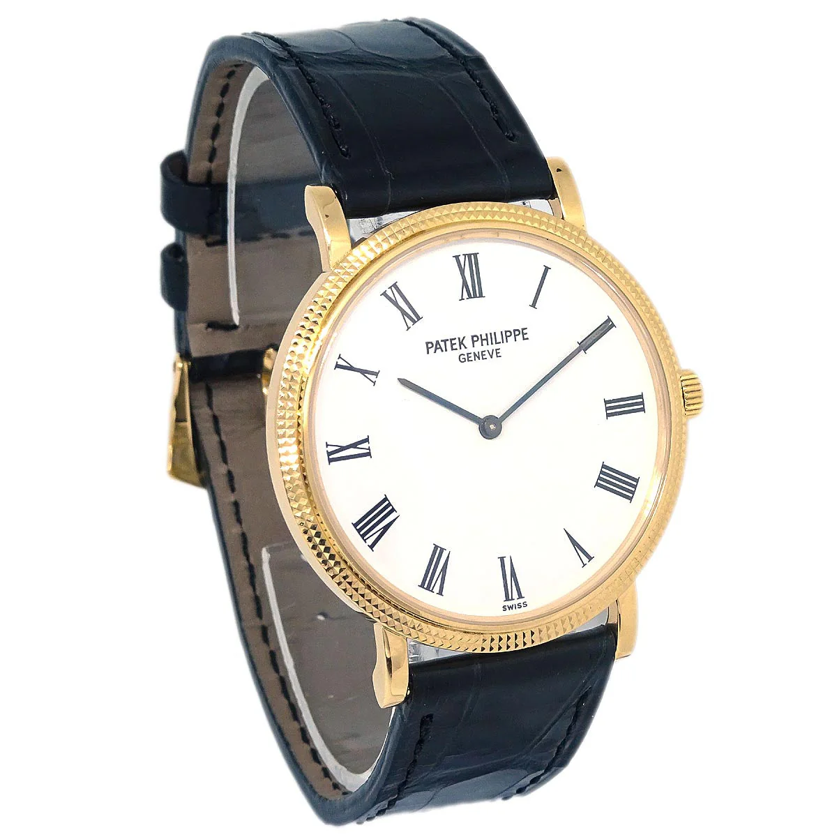 Patek Philippe * Calatrava Ref.5120 Self-winding Watch 18K Crocodile - Image 2