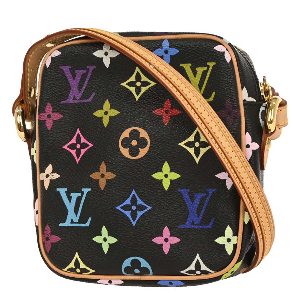 Louis Vuitton 2005 Black Monogram Multicolor Rift Shoulder Bag M40056 - Image 2
