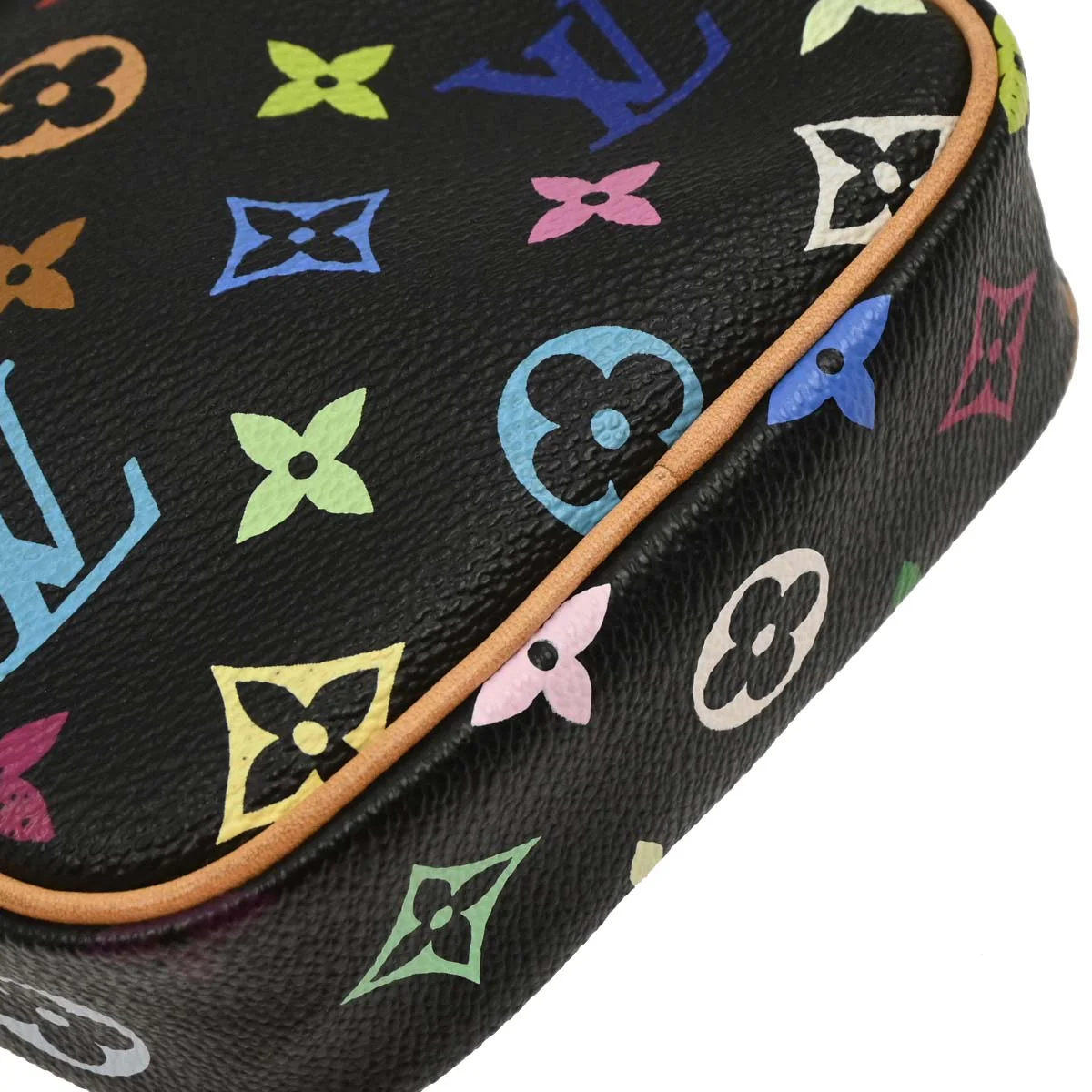 Louis Vuitton 2005 Black Monogram Multicolor Rift Shoulder Bag M40056 - Image 4