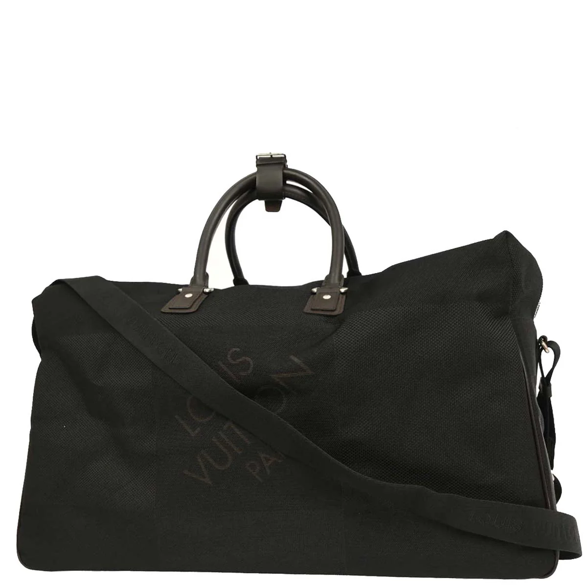 Louis Vuitton 2008 Black Damier Geant Albatross Duffle Bag M93601 - Image 2