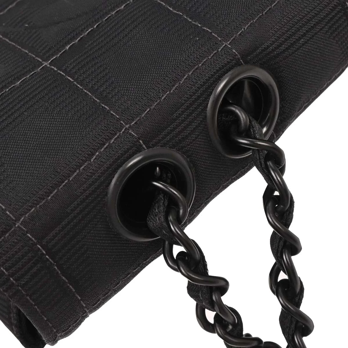 Chanel 2001-2003 Black Nylon Travel Line Single Flap Shoulder Bag - Image 5