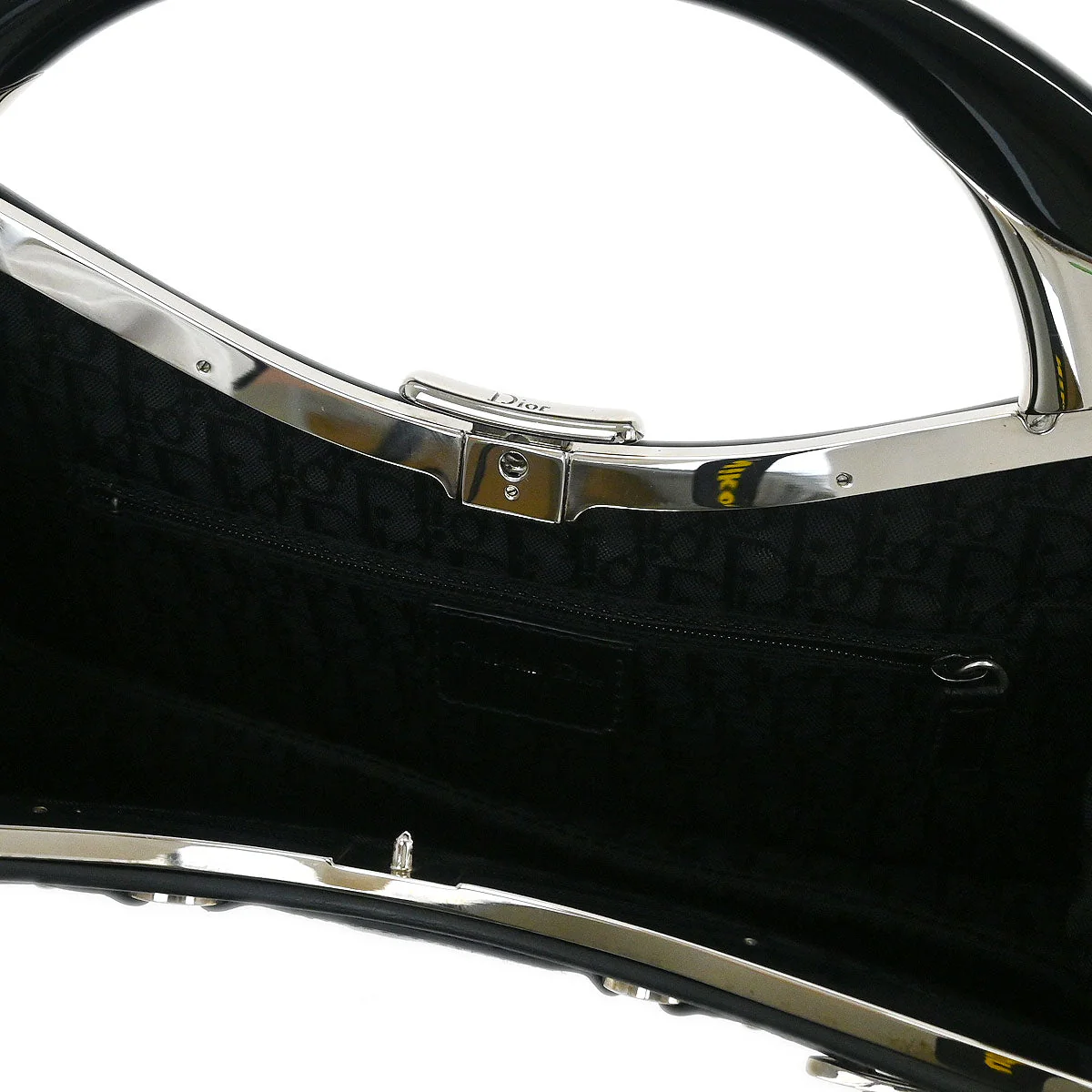 Christian Dior Black Bondage Handbag - Image 9
