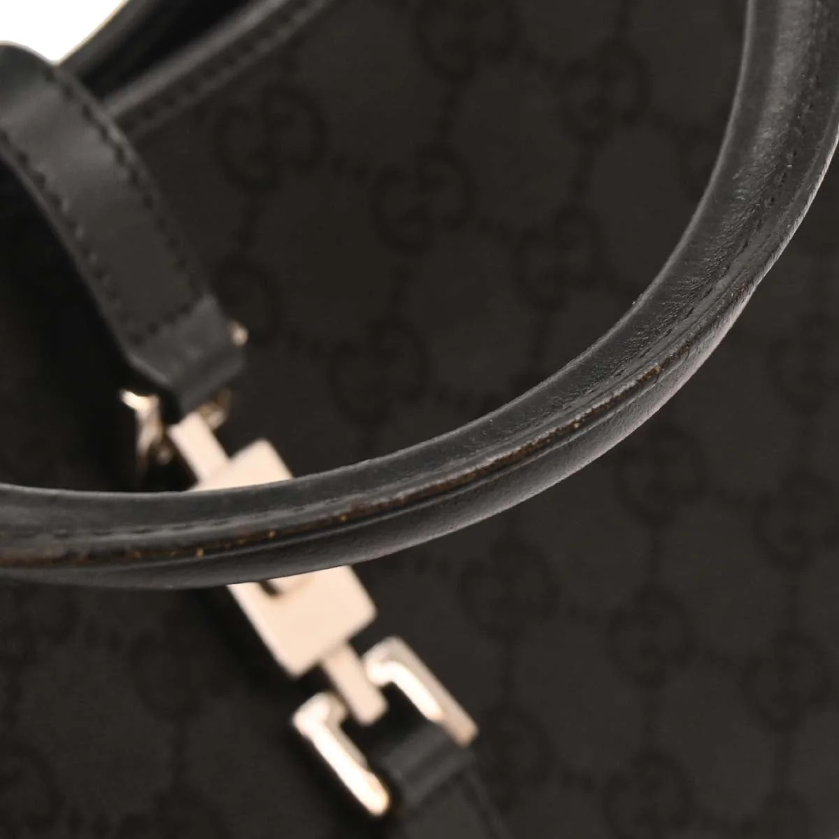 Gucci Black GG Jackie Handbag - Image 7