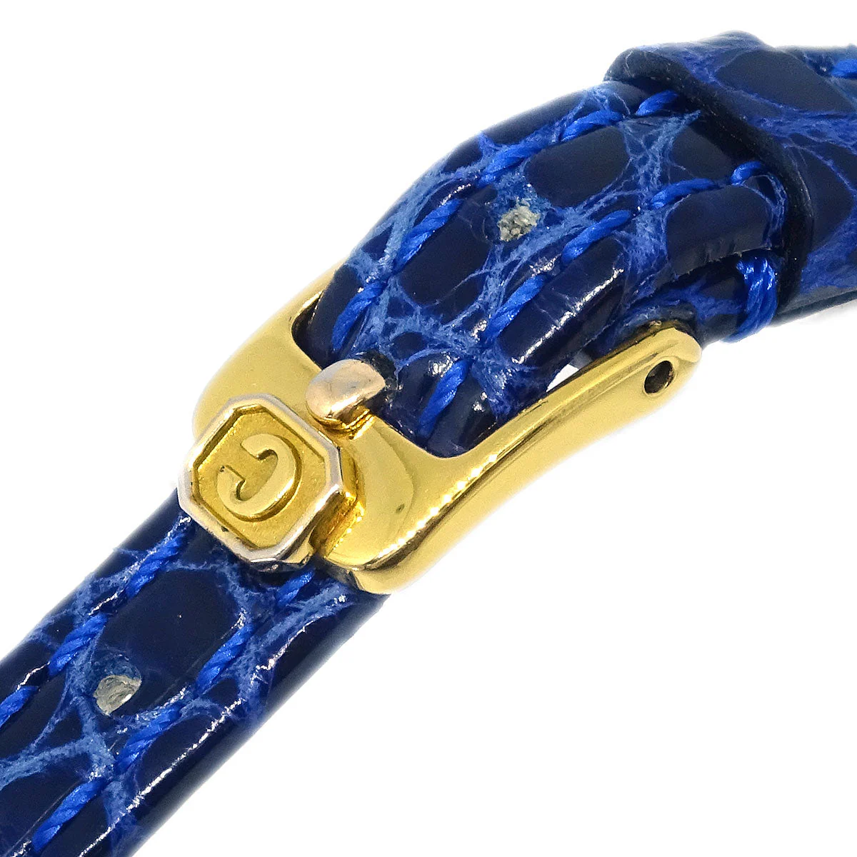 Chopard * Happy Diamonds Ref.20/4516 Quartz Watch 18KYG Alligator - Image 4