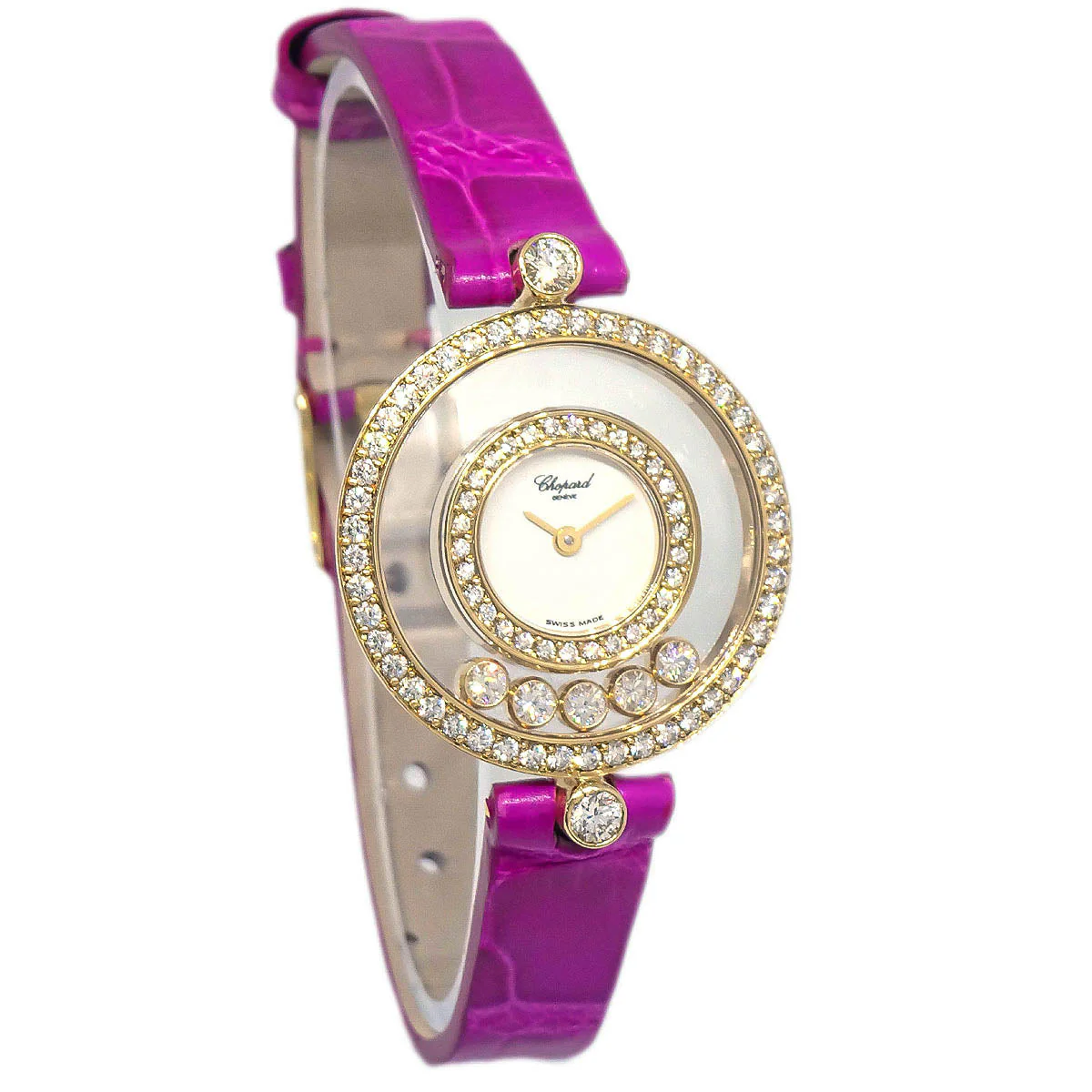 Chopard * Happy Diamonds Ref.20/3957 Quartz Watch 18KYG Diamond - Image 2