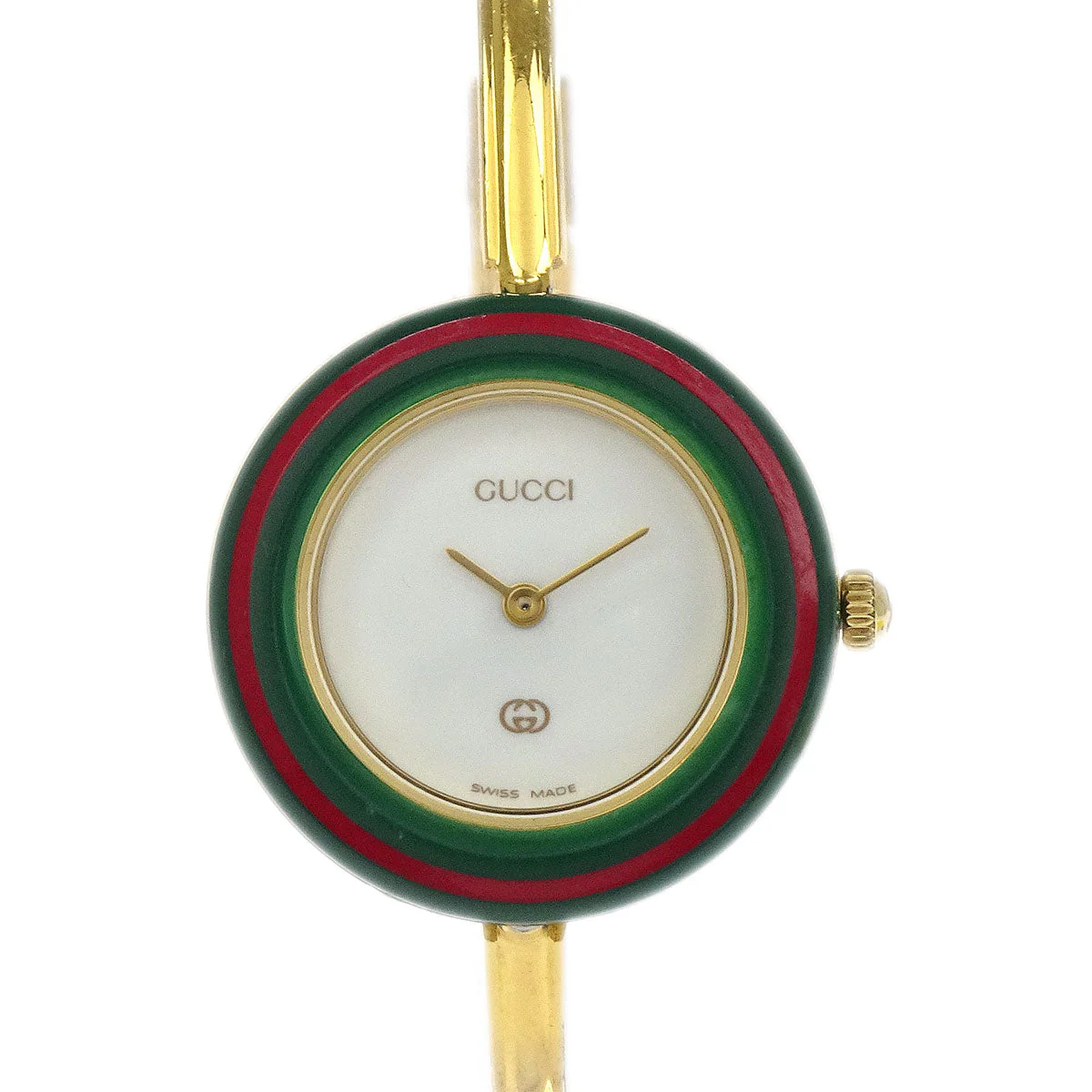 Gucci 11/12 Change Bezel Chameleon Quartz Watch SS - Image 3