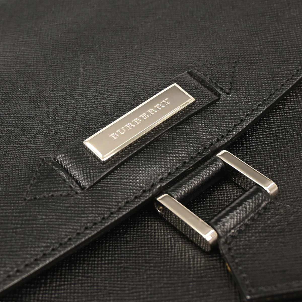 Burberry Black Leather Handbag - Image 4