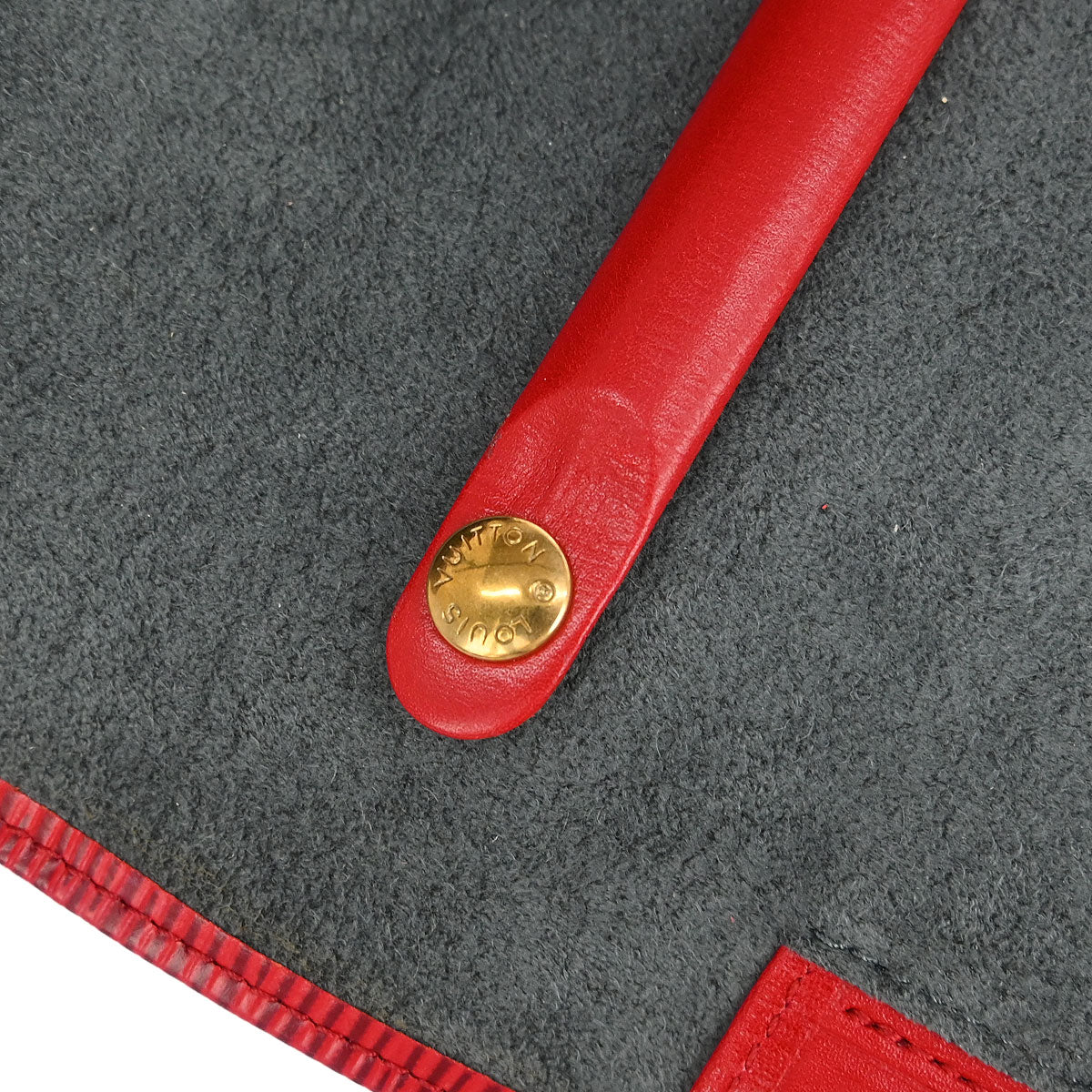 Louis Vuitton 1992 Red Epi Rouleau Schmucketui Rot Pouch M48357 - Image 5