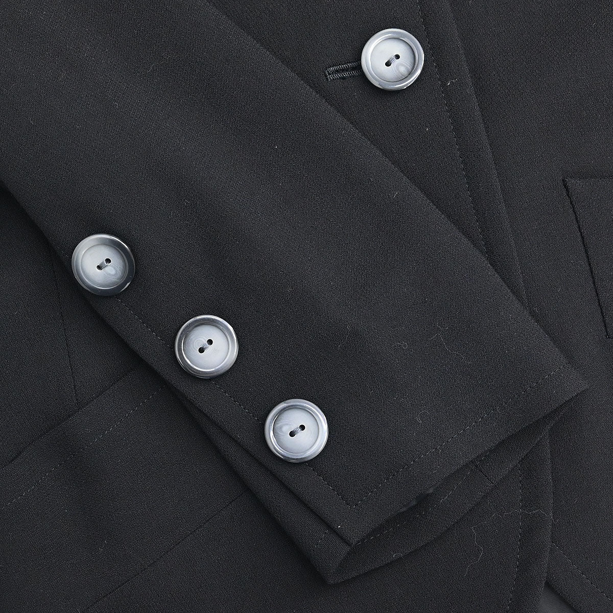 Yves Saint Laurent Setup Suit Jacket Skirt Black #M - Image 4