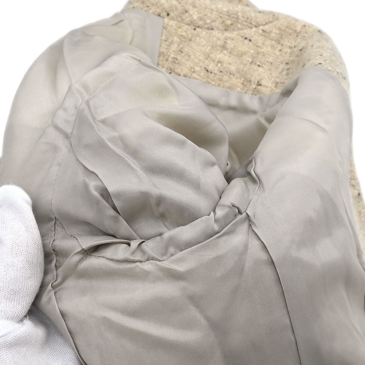 Yves Saint Laurent Setup Suit Jacket Skirt Beige #34 - Image 6