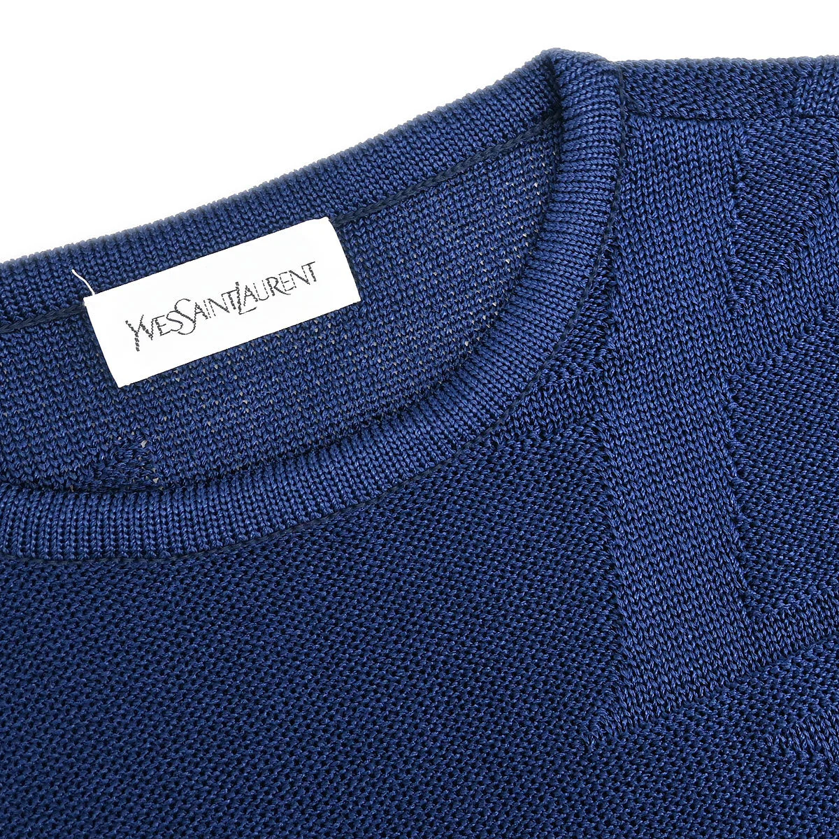Yves Saint Laurent Top Navy #M - Image 4