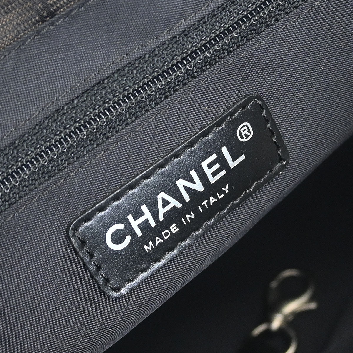 Chanel 2005-2006 Brown Jacquard Nylon New Travel Line Tote Handbag - Image 8