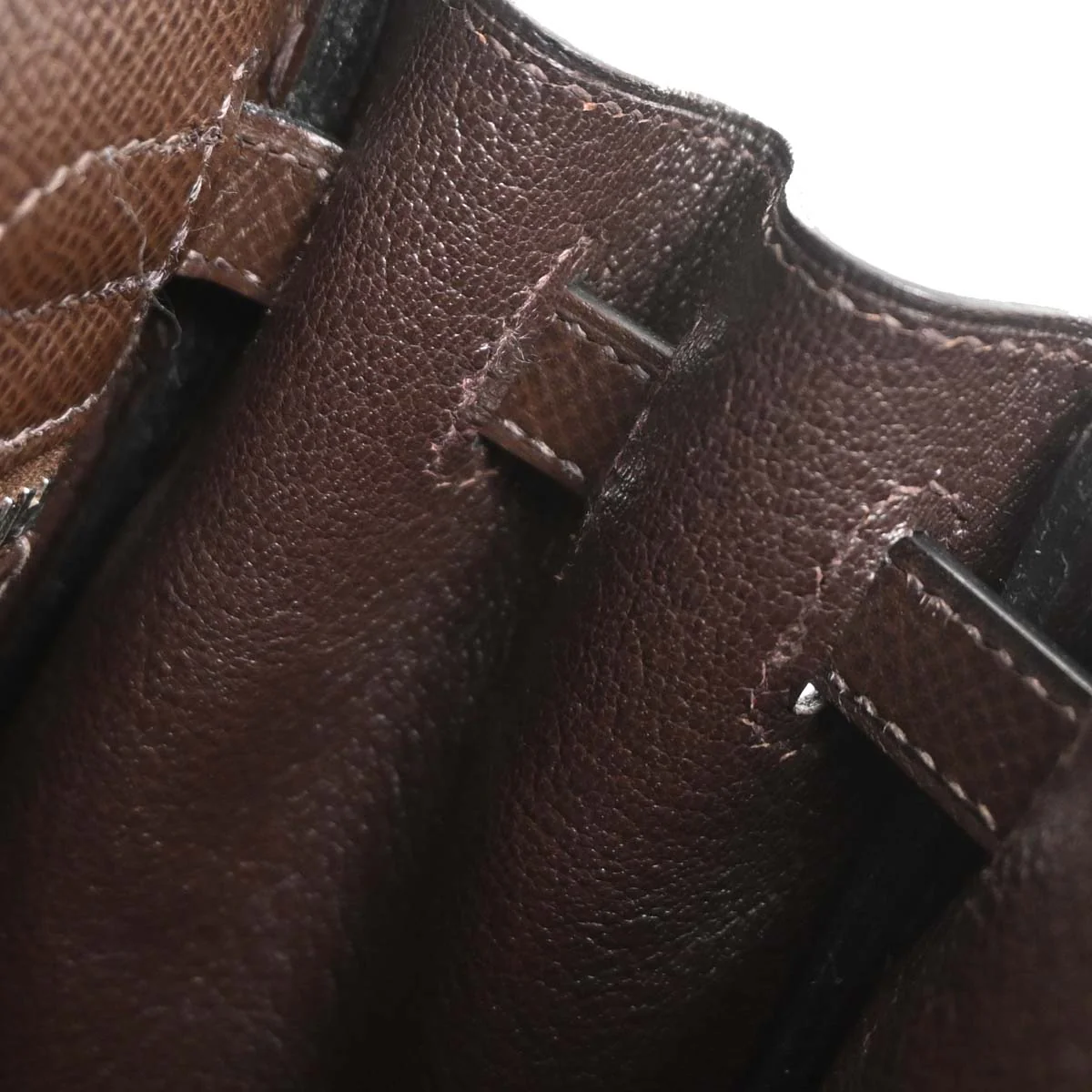 Hermes Chocolat Epsom Kelly 25 Retourne 2way Shoulder Handbag - Image 8