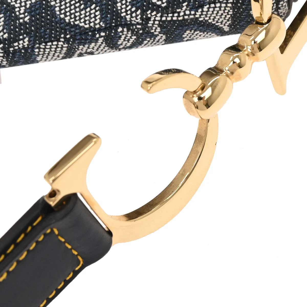 Christian Dior 2002 Navy Trotter Double Saddle Handbag - Image 3
