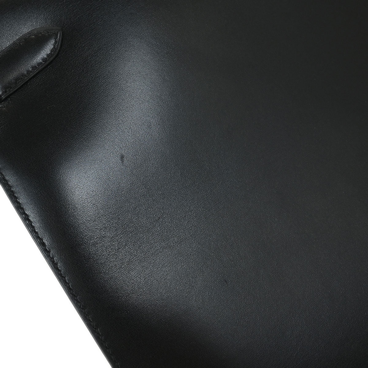 Hermes Black Box Calf Kelly 35 Sellier 2way Shoulder Handbag - Image 6