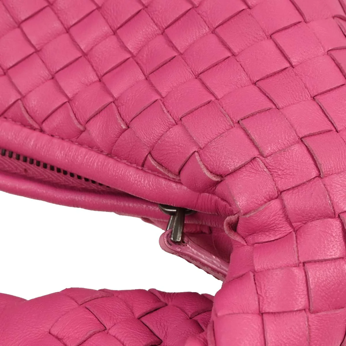 Bottega Veneta Pink Intrecciato Hobo Handbag - Image 6