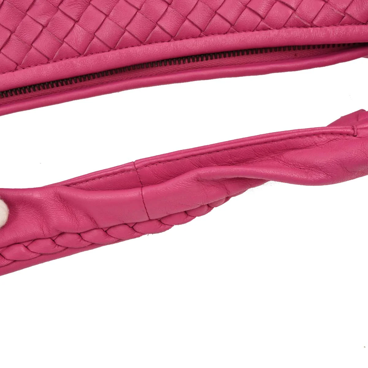 Bottega Veneta Pink Intrecciato Hobo Handbag - Image 7