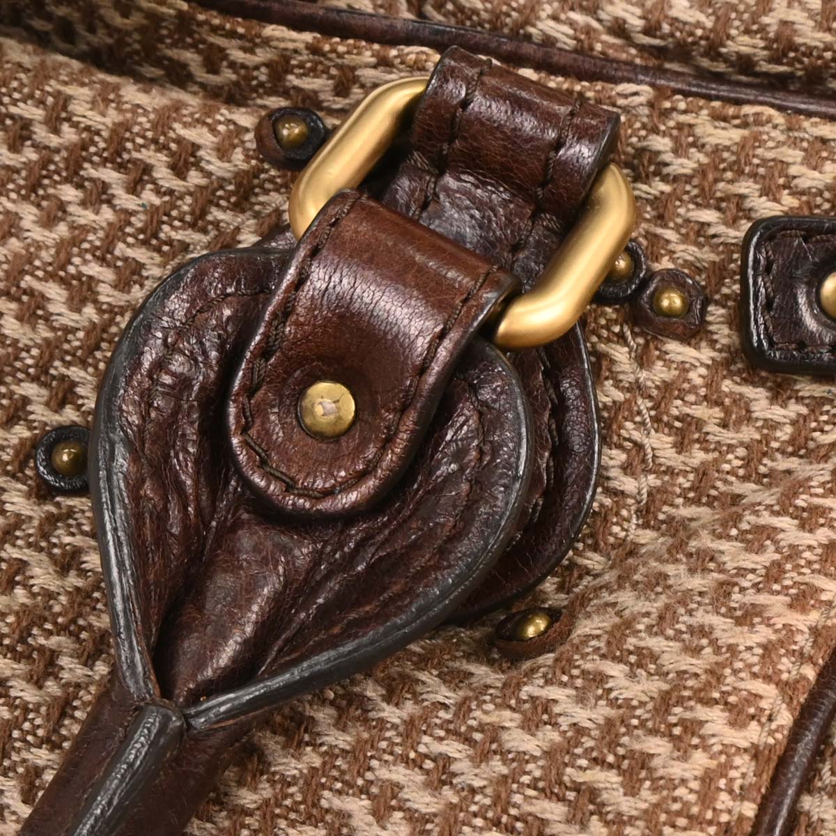 Chloe Brown Fabric Paddington Handbag - Image 4