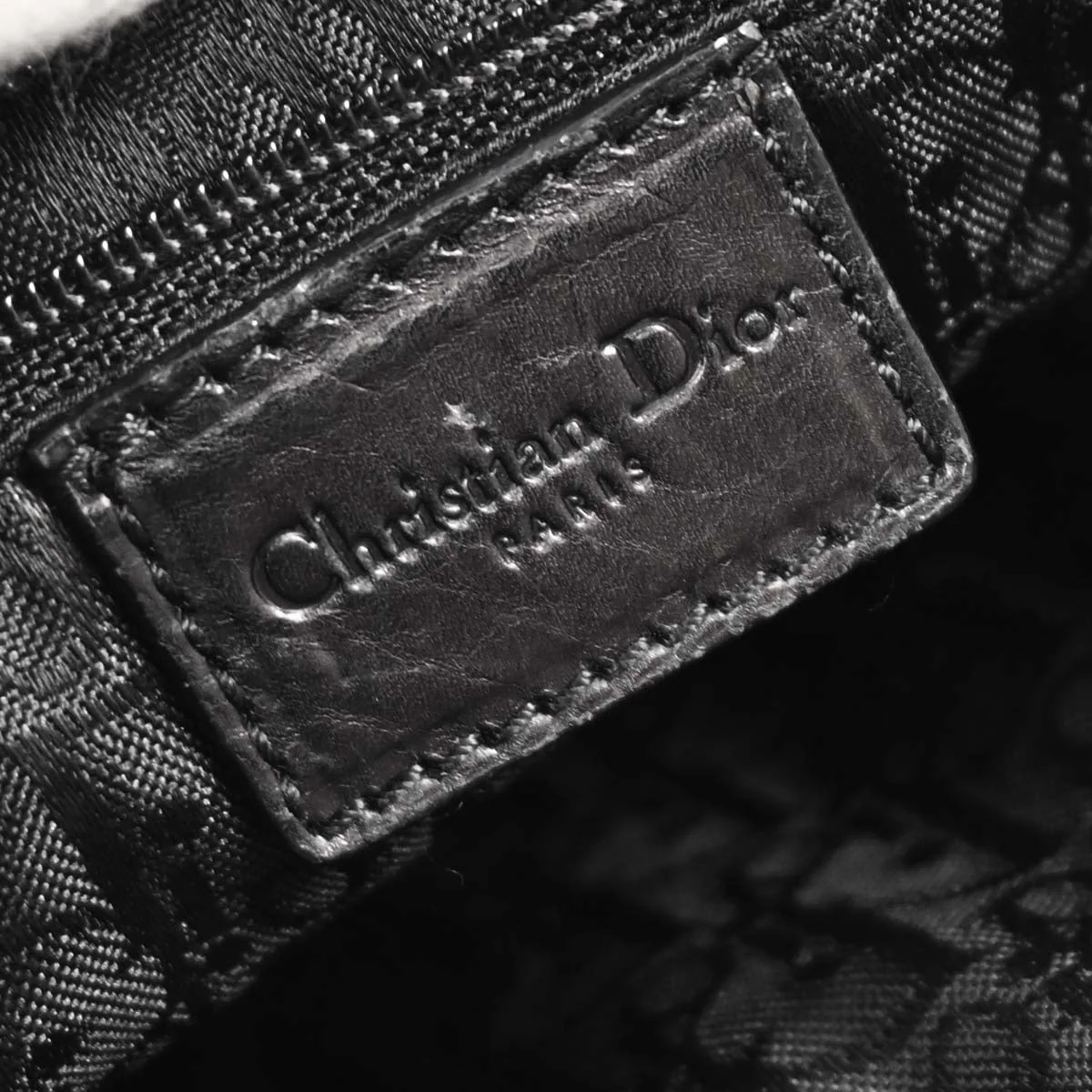 Christian Dior 2004 Black Leather Corset Handbag - Image 9