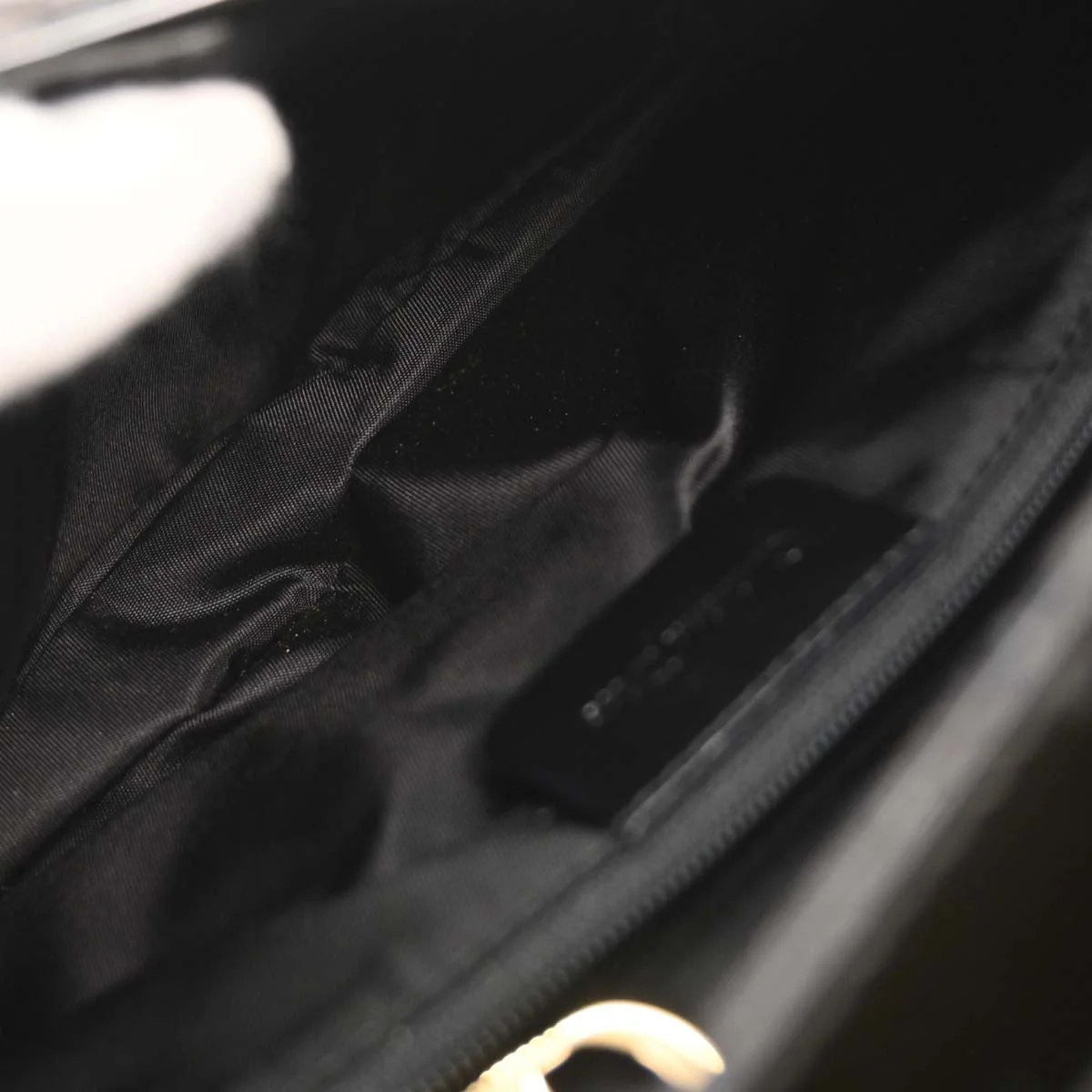 Christian Dior 2000 Black Patent Leather Double Saddle Handbag - Image 6
