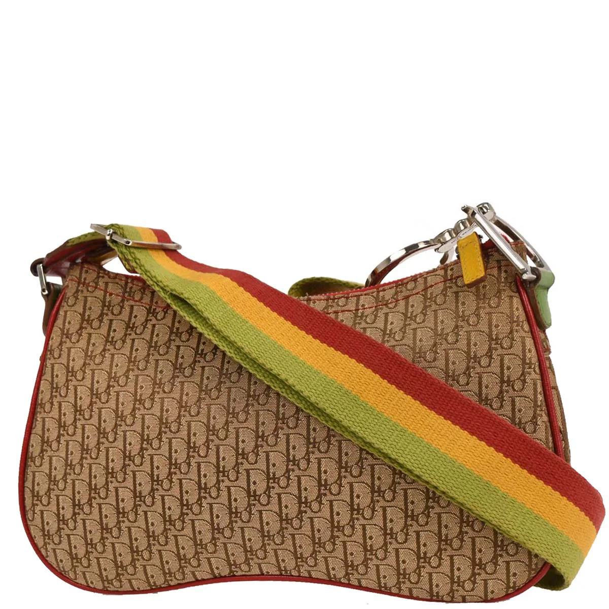 Christian Dior 2004 Rasta-Color Trotter Saddle Shoulder Bag - Image 2