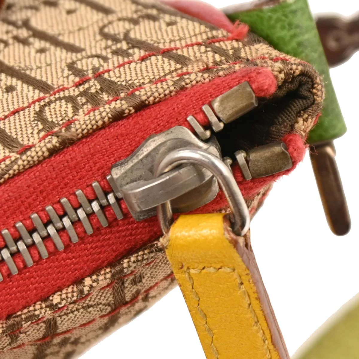 Christian Dior 2004 Rasta-Color Trotter Saddle Shoulder Bag - Image 7