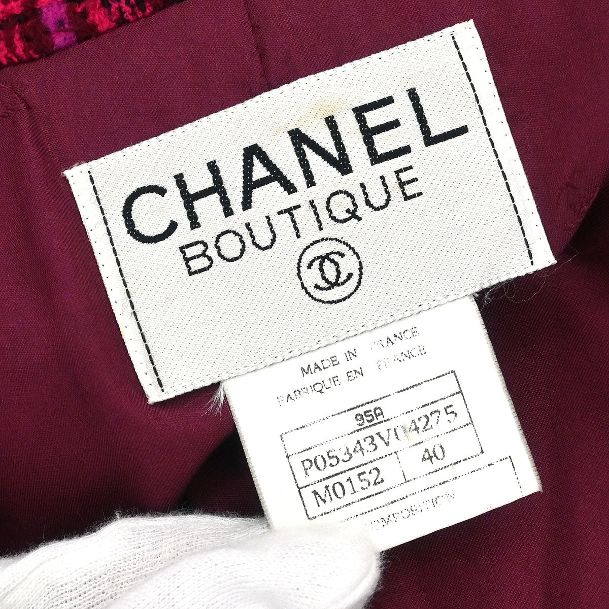 Chanel 1995 Coat Pink #40 - Image 8