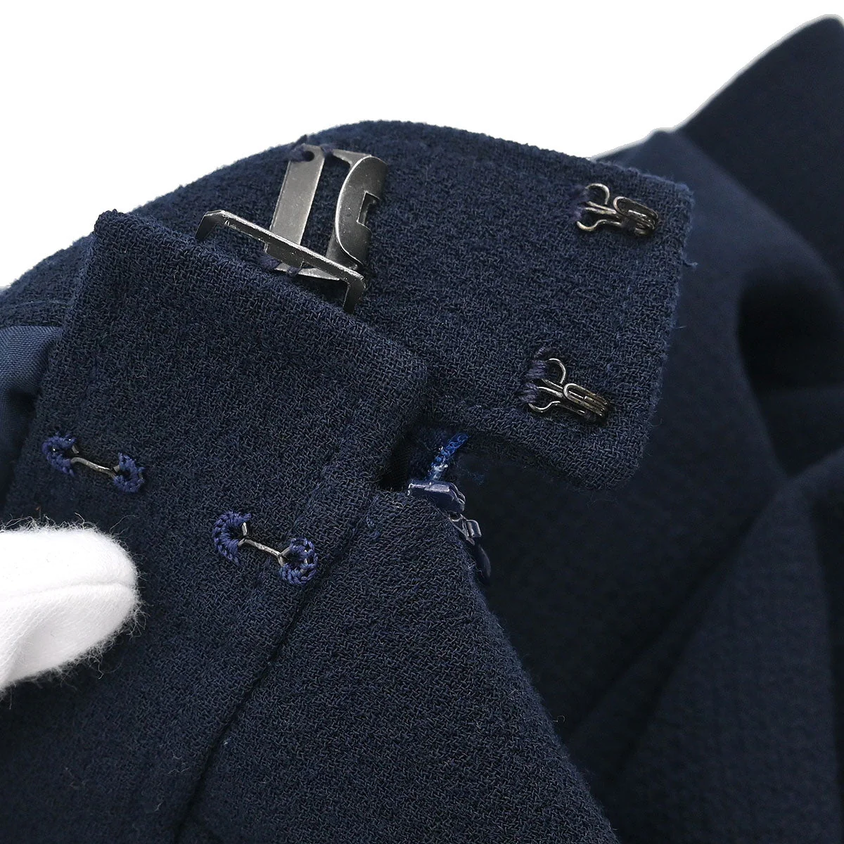 Chanel Setup Suit Jacket Skirt Navy #36 - Image 7