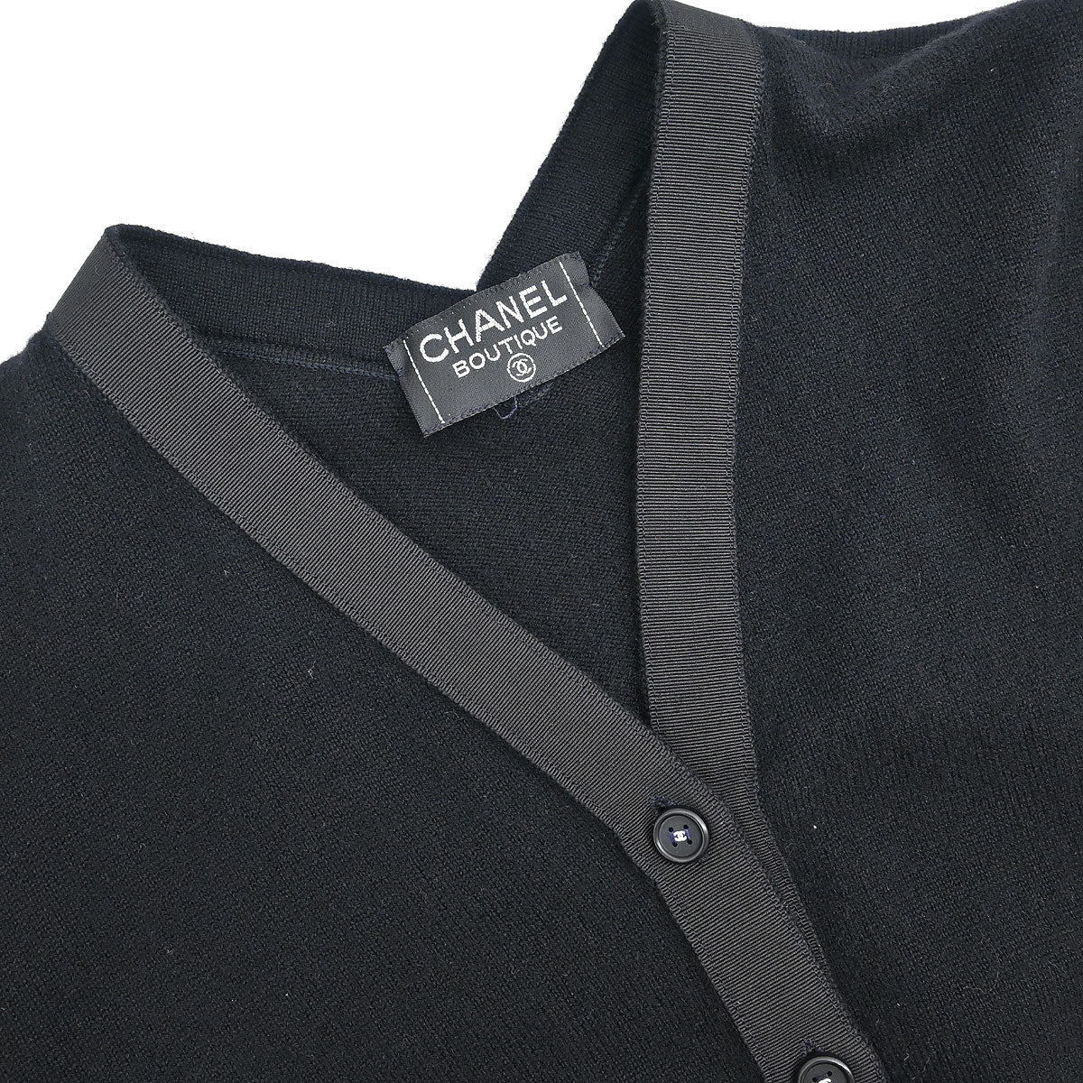 Chanel Setup Suit Cardigan Skirt Black #40 - Image 3