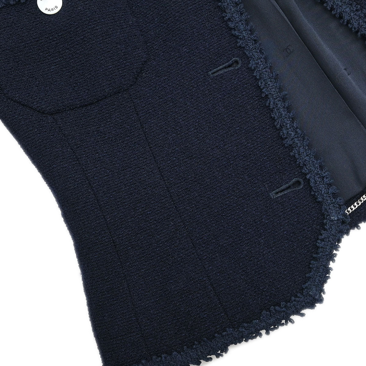Chanel 1997 Setup Suit Jacket Skirt Navy #38 - Image 10