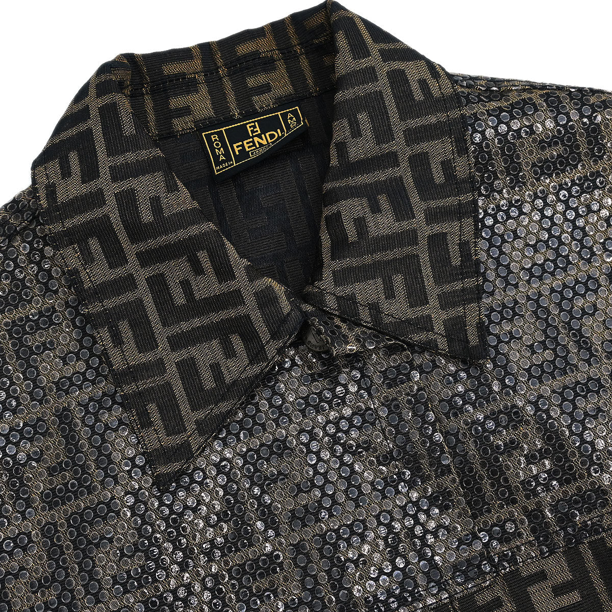 Fendi Jacket Zucca Brown #42 - Image 4