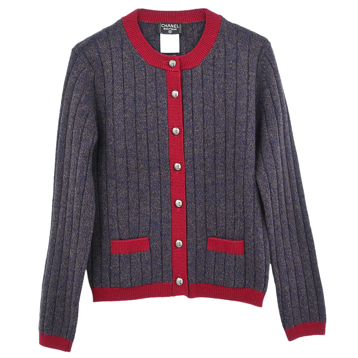 Chanel 1997 Cardigan Navy #42
