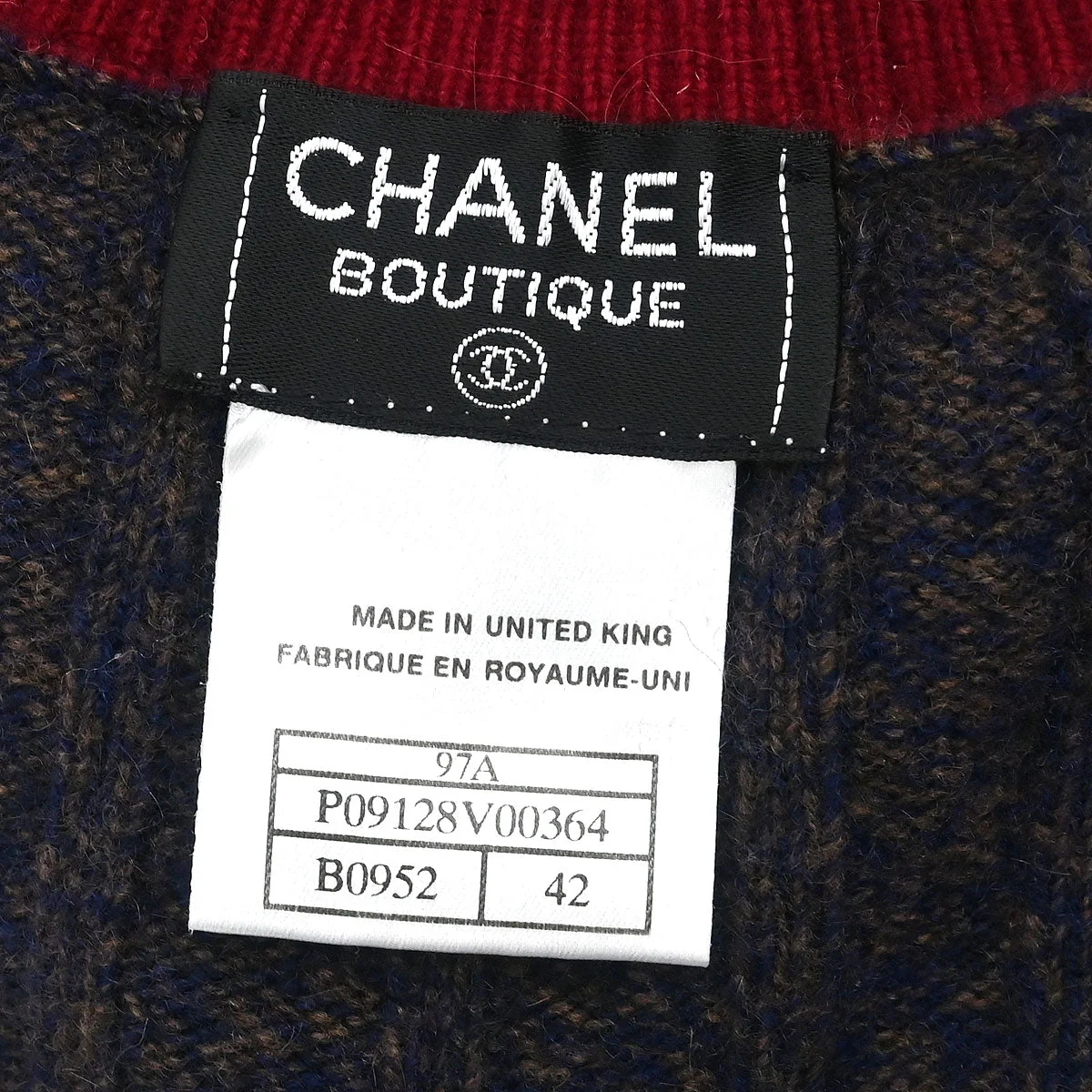 Chanel 1997 Cardigan Navy #42 - Image 9