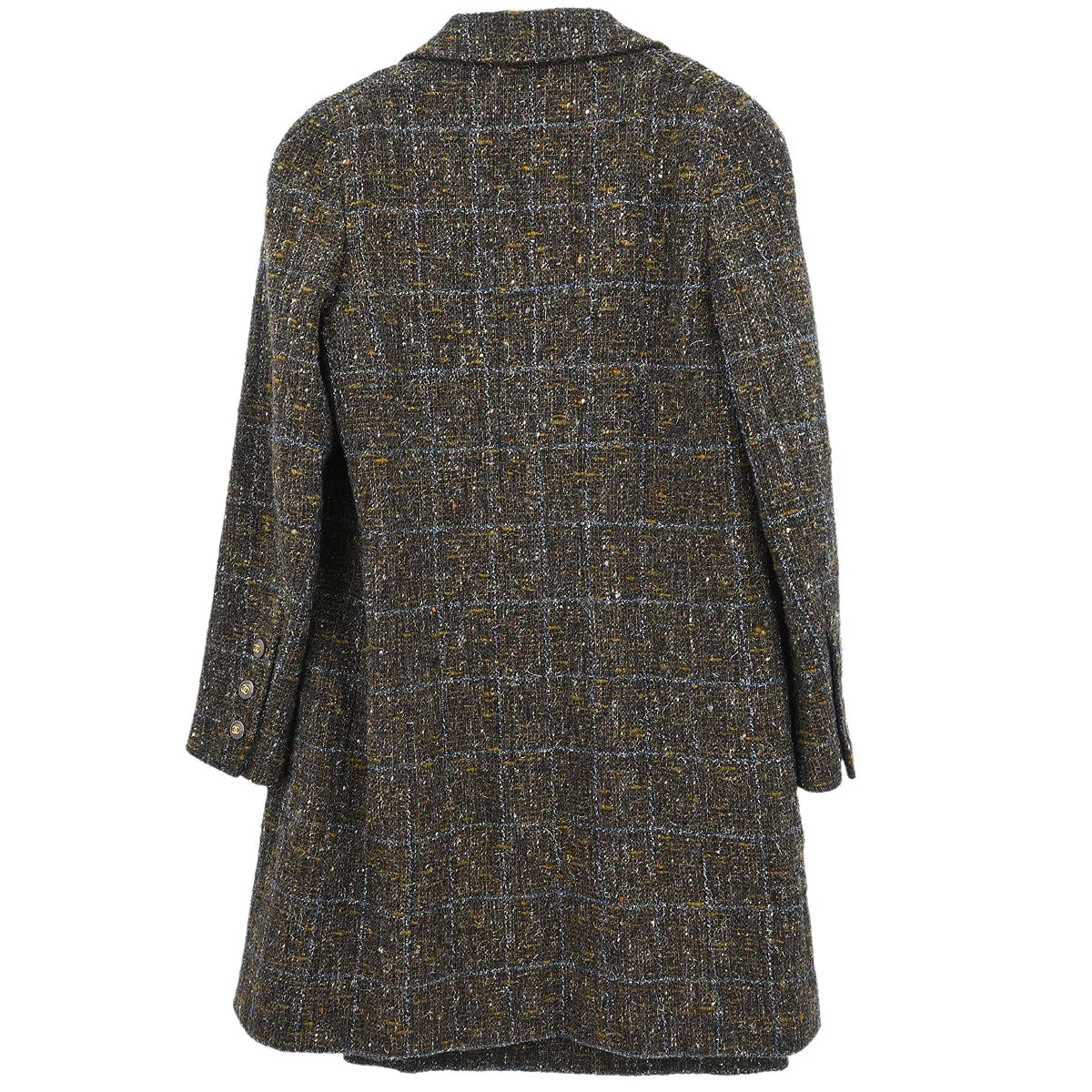 Chanel 1994 Setup Suit Jacket Skirt Brown #38 - Image 2