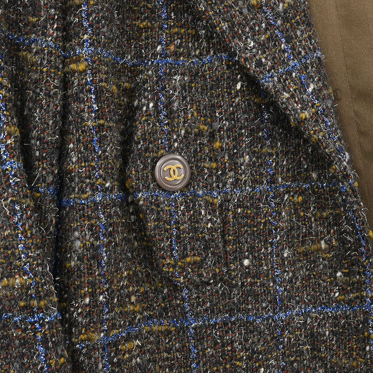 Chanel 1994 Setup Suit Jacket Skirt Brown #38 - Image 4