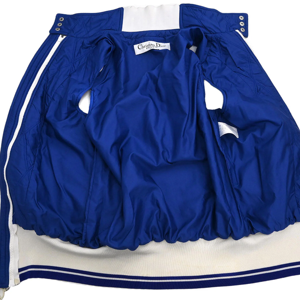Christian Dior Setup Suit Jacket Skirt Blue #38 #36 - Image 5