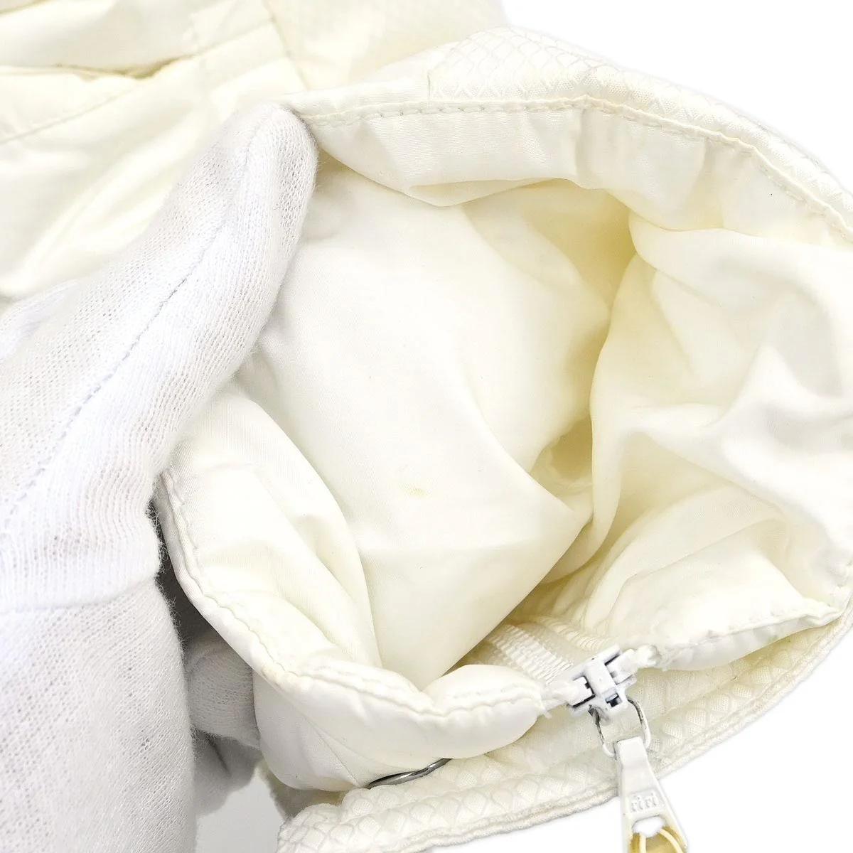 Christian Dior Single Breasted Coat White #38 - Image 5