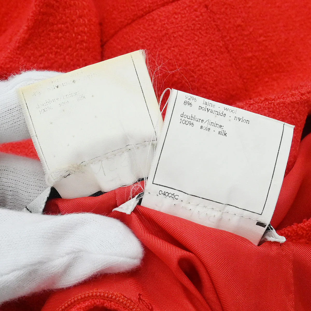 Chanel 1996 Setup Suit Jacket Skirt Red #36 - Image 10