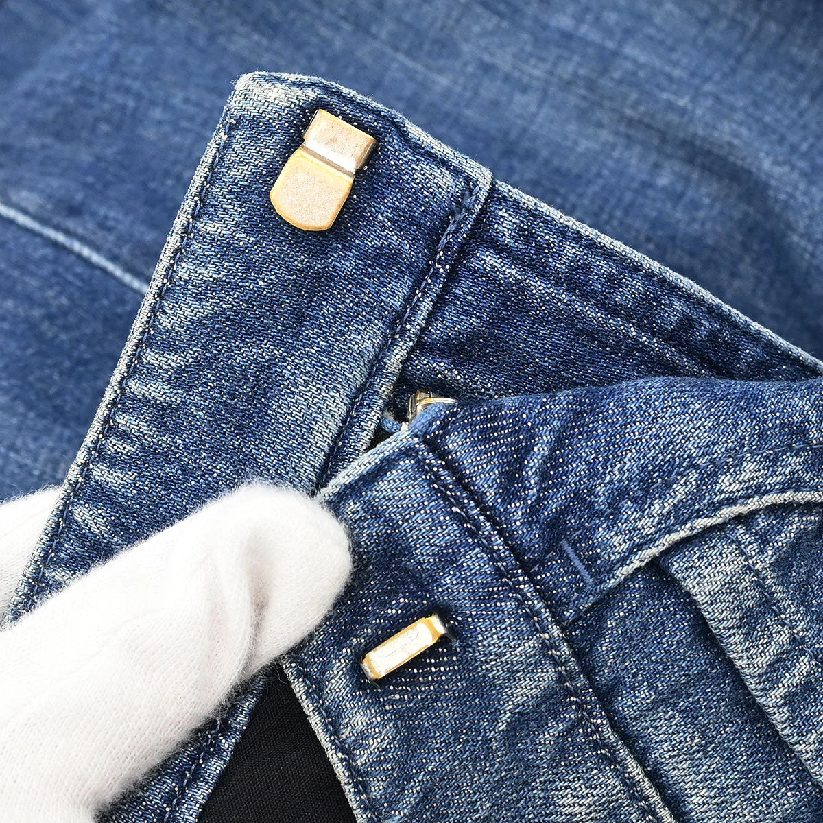Chanel 2008 Denim Skirt Blue #38 - Image 6