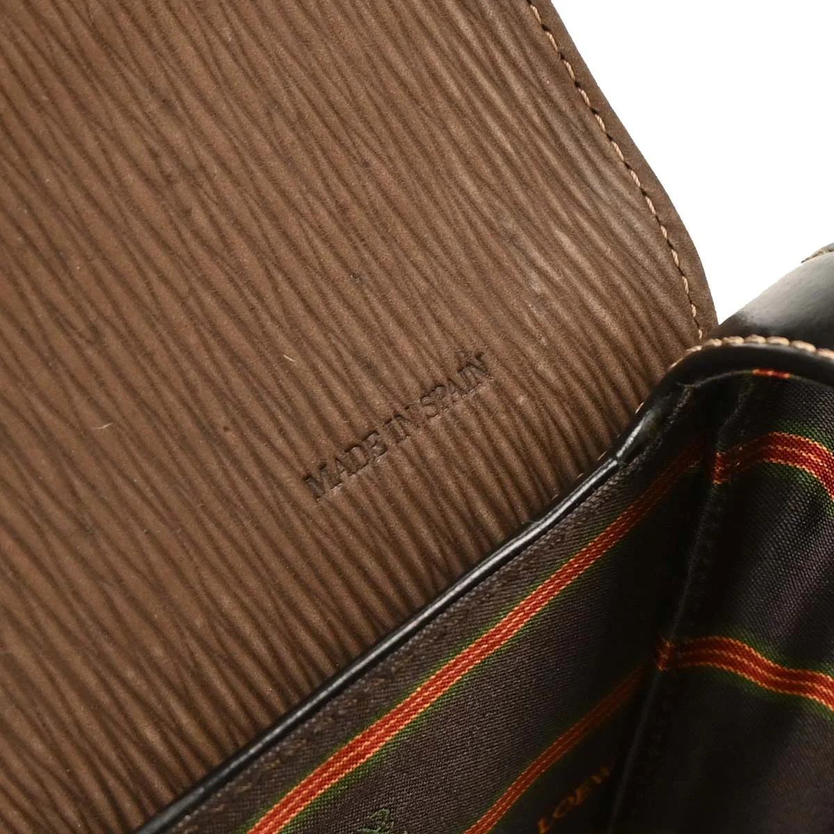 Loewe Black Brown Leather Velazquez Handbag - Image 8