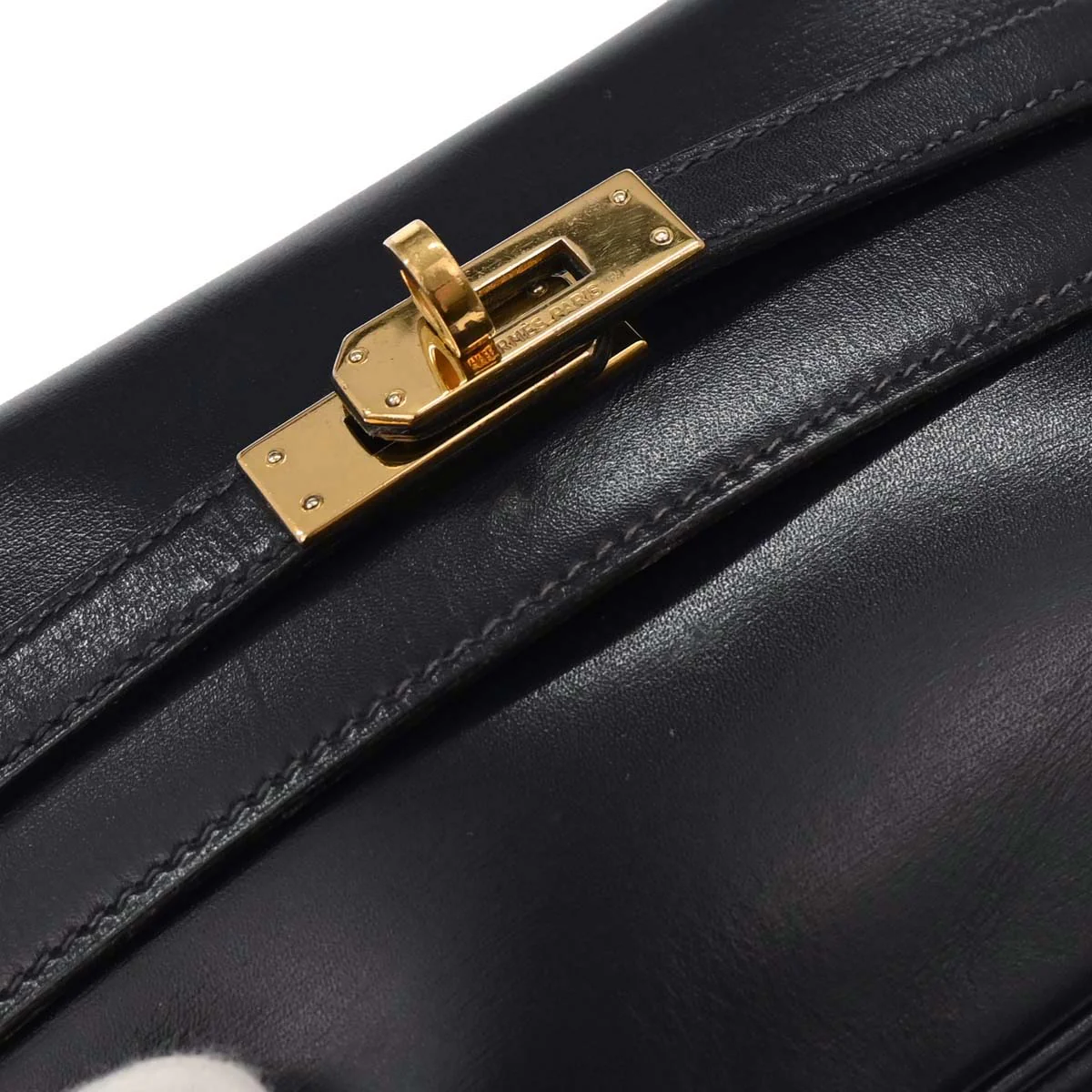Hermes 1991 Box Calf Kelly Moove Bum Bag #72 - Image 6