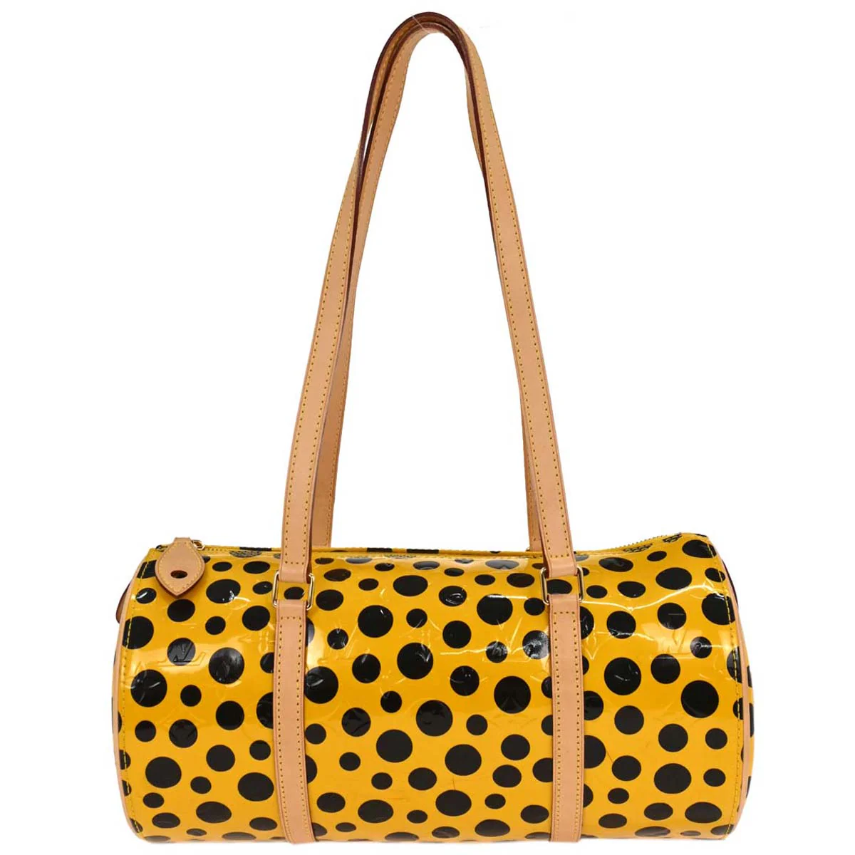 Louis Vuitton 2012 Yellow Pumpkin Dot Papillon 30 Handbag M40688