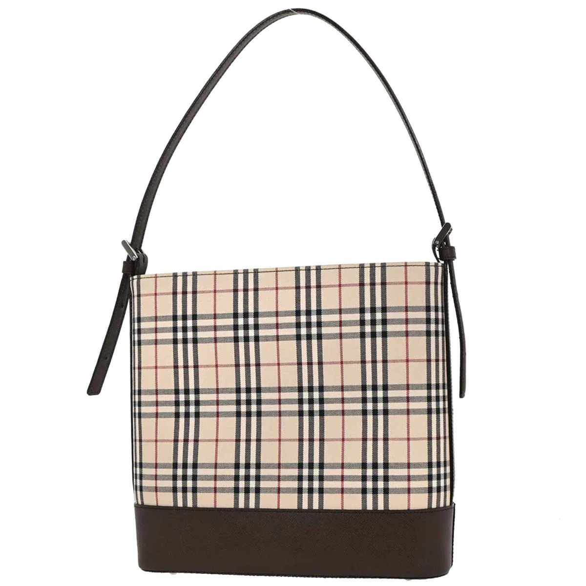 Burberry Beige Brown Burberry Check Shoulder Bag - Image 2