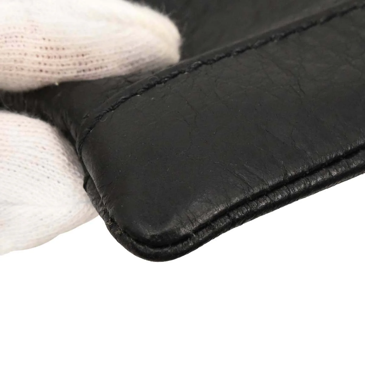 Balenciaga Black Lambskin Clip L Clutch Bag - Image 4